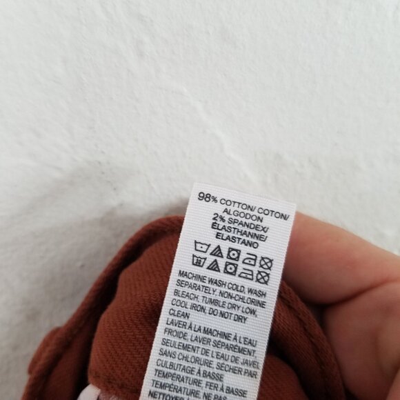 Lucky Brand Burn Orange Athletic Taper Jeans Pants Size 44 - Picture 7 of 9